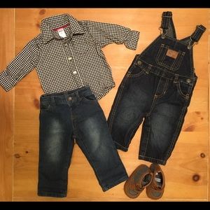 Denim 6m & 6-9m Baby Boy Outfit